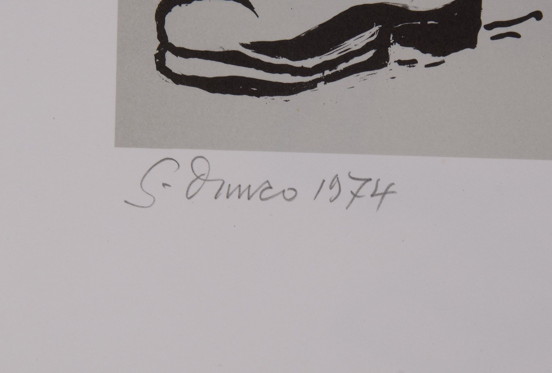 Dunco, Günther, 2 Siebdrucke, versch. Motive, signiert und datiert '1974' - Bild 3 aus 3