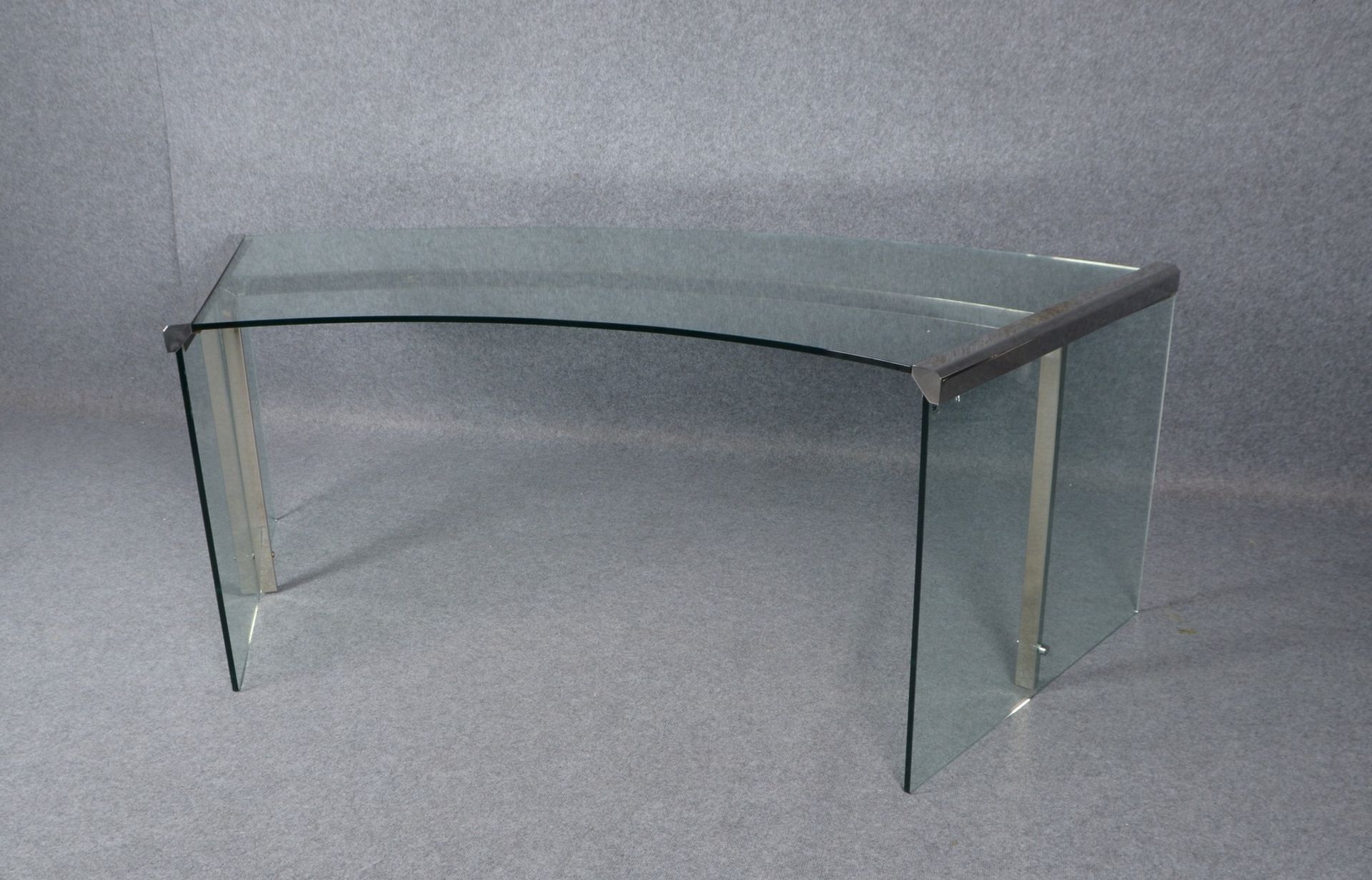 Gallotti &amp; Radici/Italien, Designer-Schreibtisch, Modell &#039;President Junior&#039;, Glas - Image 2 of 3