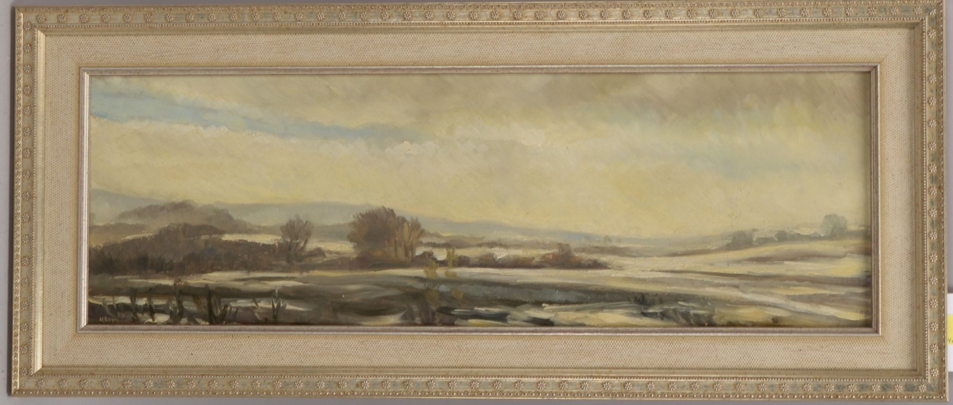 Vogel, Alfred, &#039;Winterlandschaft&#039;, &Ouml;l auf Hartfaser/gerahmt, unten links signiert