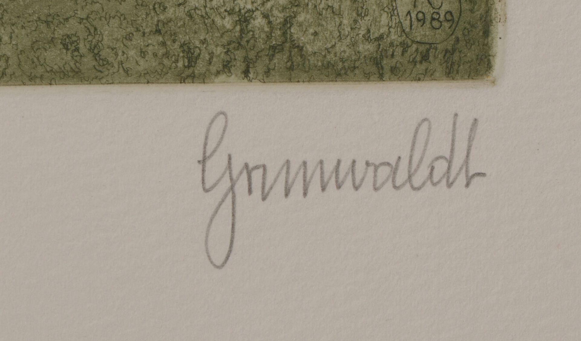 Grunwaldt, Herbert, 3 Radierungen (Ed. Griffelkunst), jeweils sign., ungerahmt - Image 2 of 2