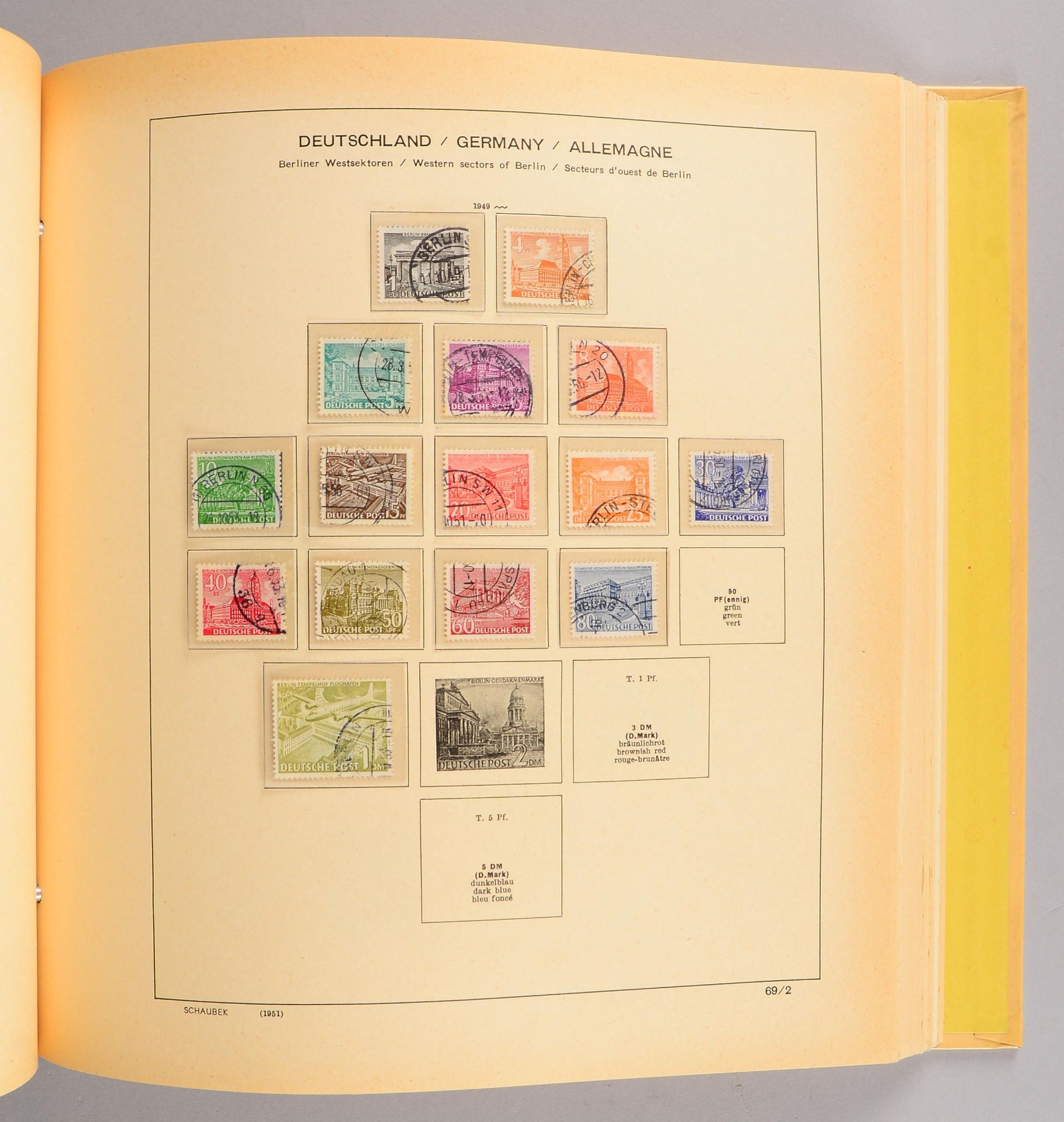 Briefmarkensammlung, &#039;Deutschland&#039;, ab 1945: div., ungebraucht/postfrisch und gest. - Image 3 of 3