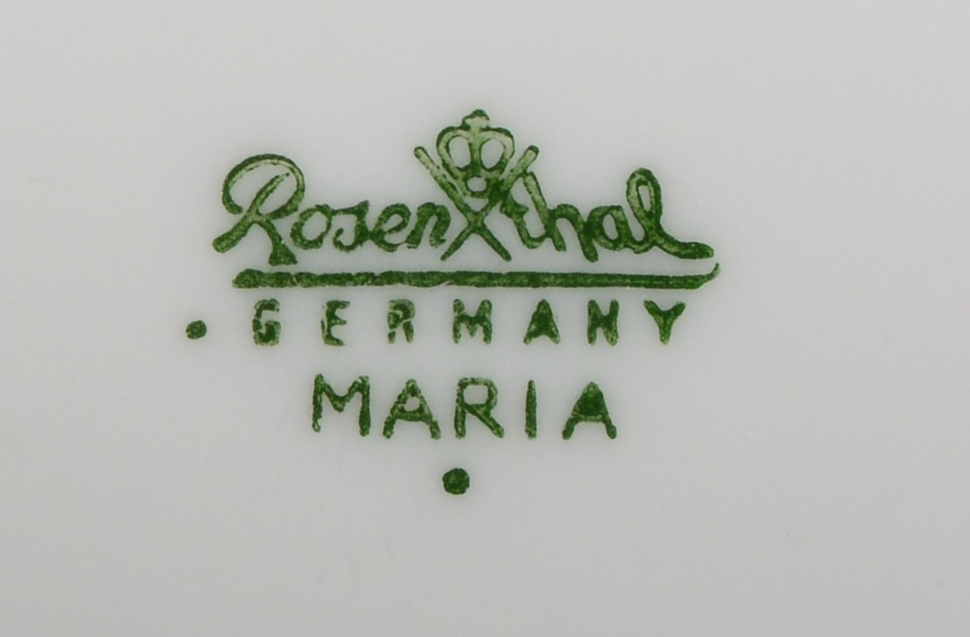 Rosenthal, Mokkaservice, 'Maria Weiß', Blumendekor, für 8 Pers. (1 Tasse fehlt) - Bild 2 aus 2