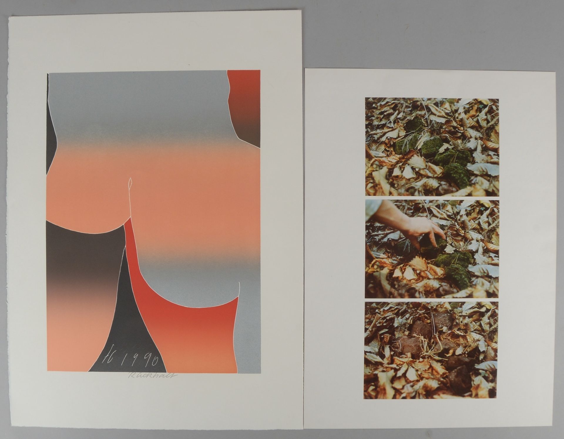 2 Inkjet-Prints (Ed. Griffelkunst), sign.: Schweizer, Helmut, und Eggenschwiler, Franz