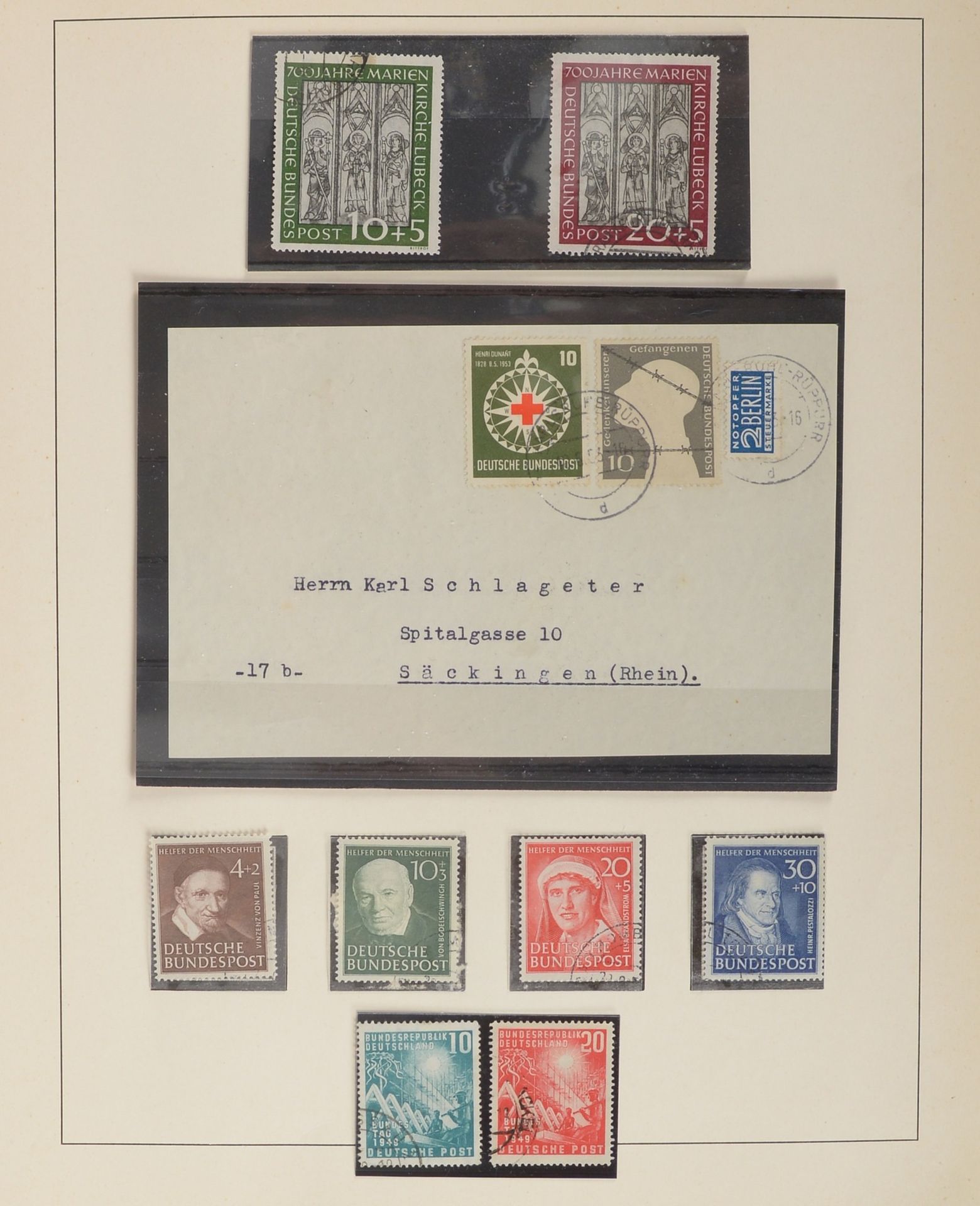 Briefmarkensammlung, &#039;BRD&#039; 1949 - 1969: fast komplett mit gesuchten Werten - Image 2 of 5