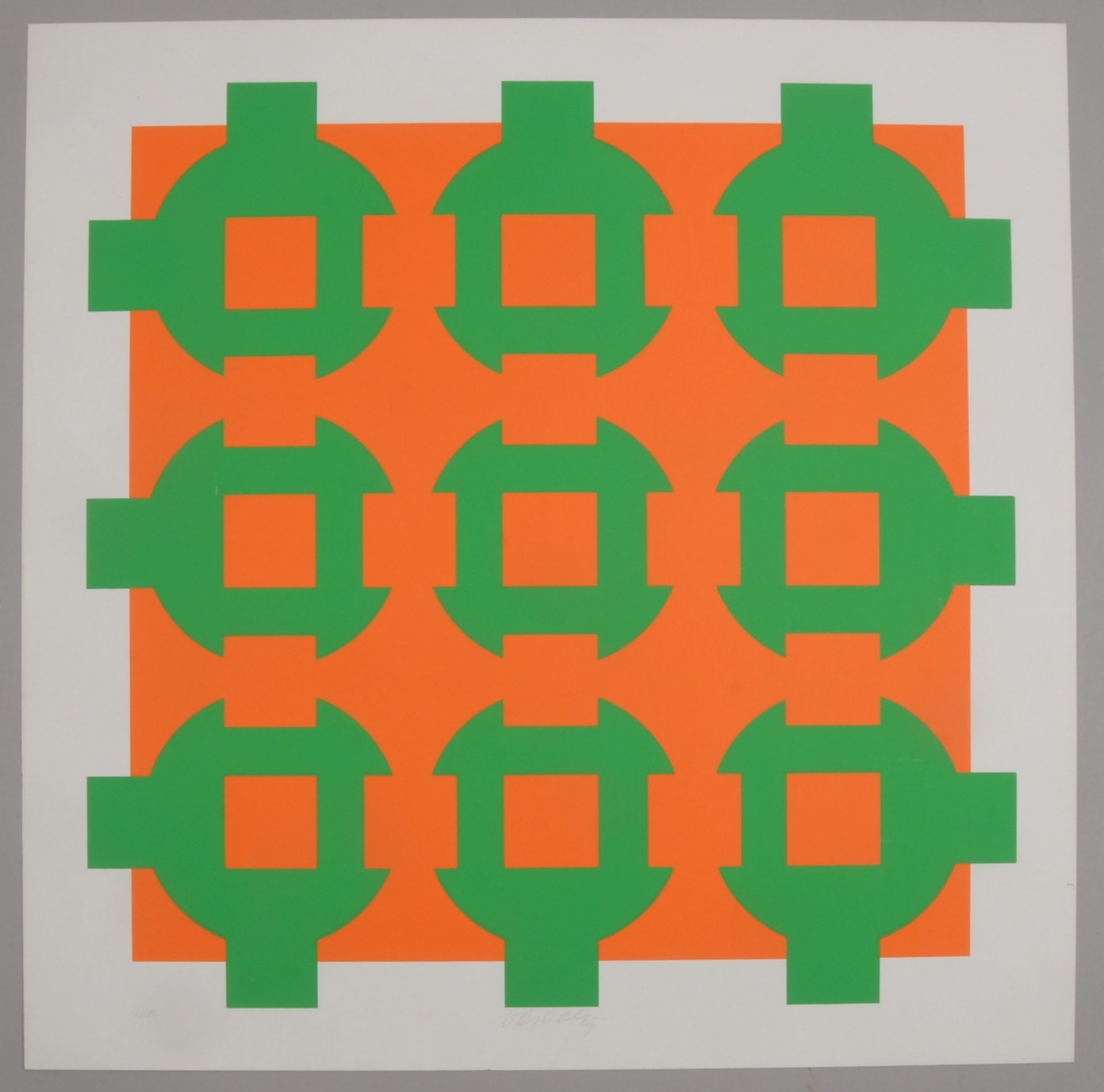 Vasarely, Victor, Farbserigrafie (1967), Aufl.: 290 Ex., handsign., guter Zustand