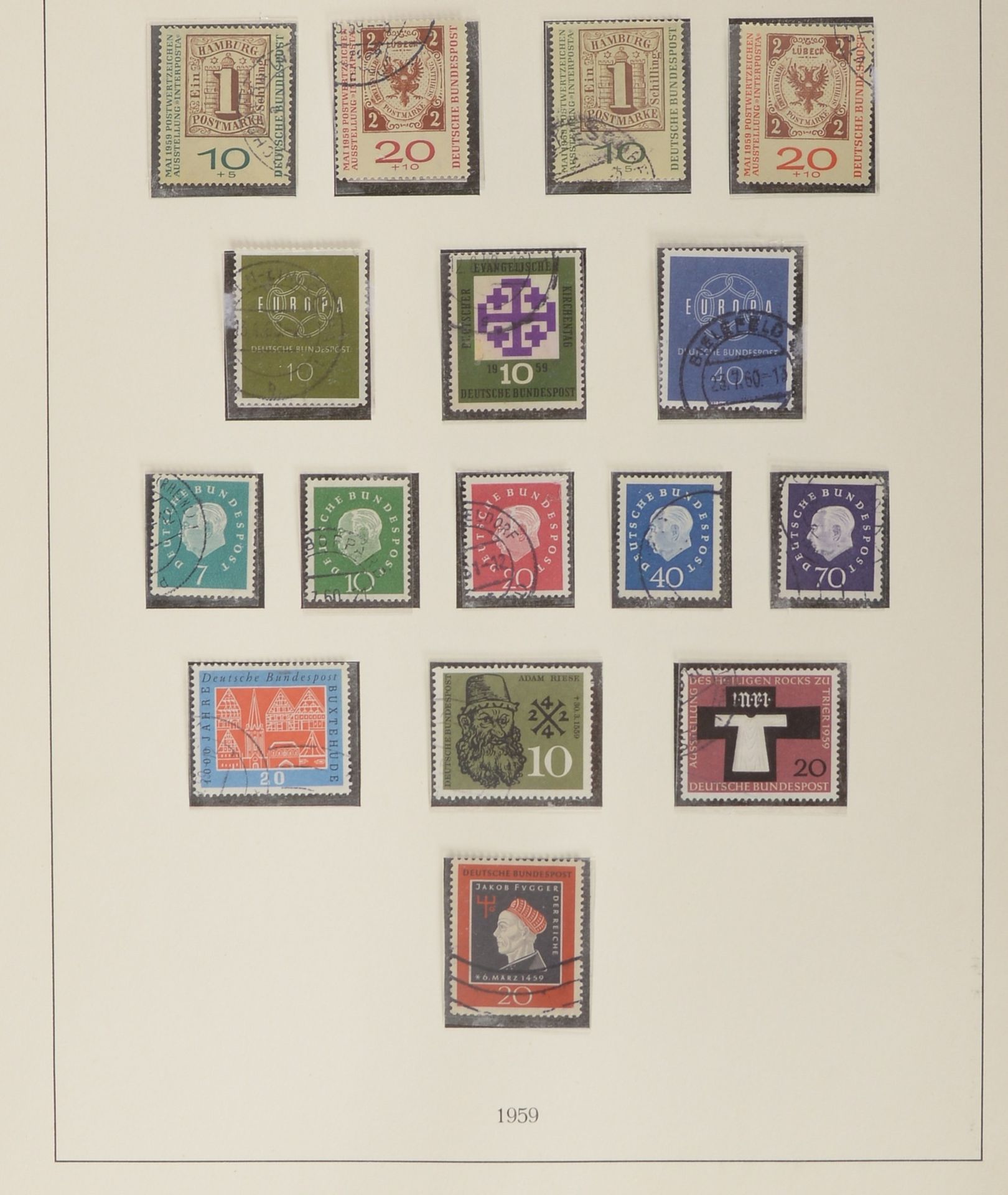 Briefmarkensammlung, &#039;BRD&#039; 1949 - 1969: fast komplett mit gesuchten Werten - Image 5 of 5