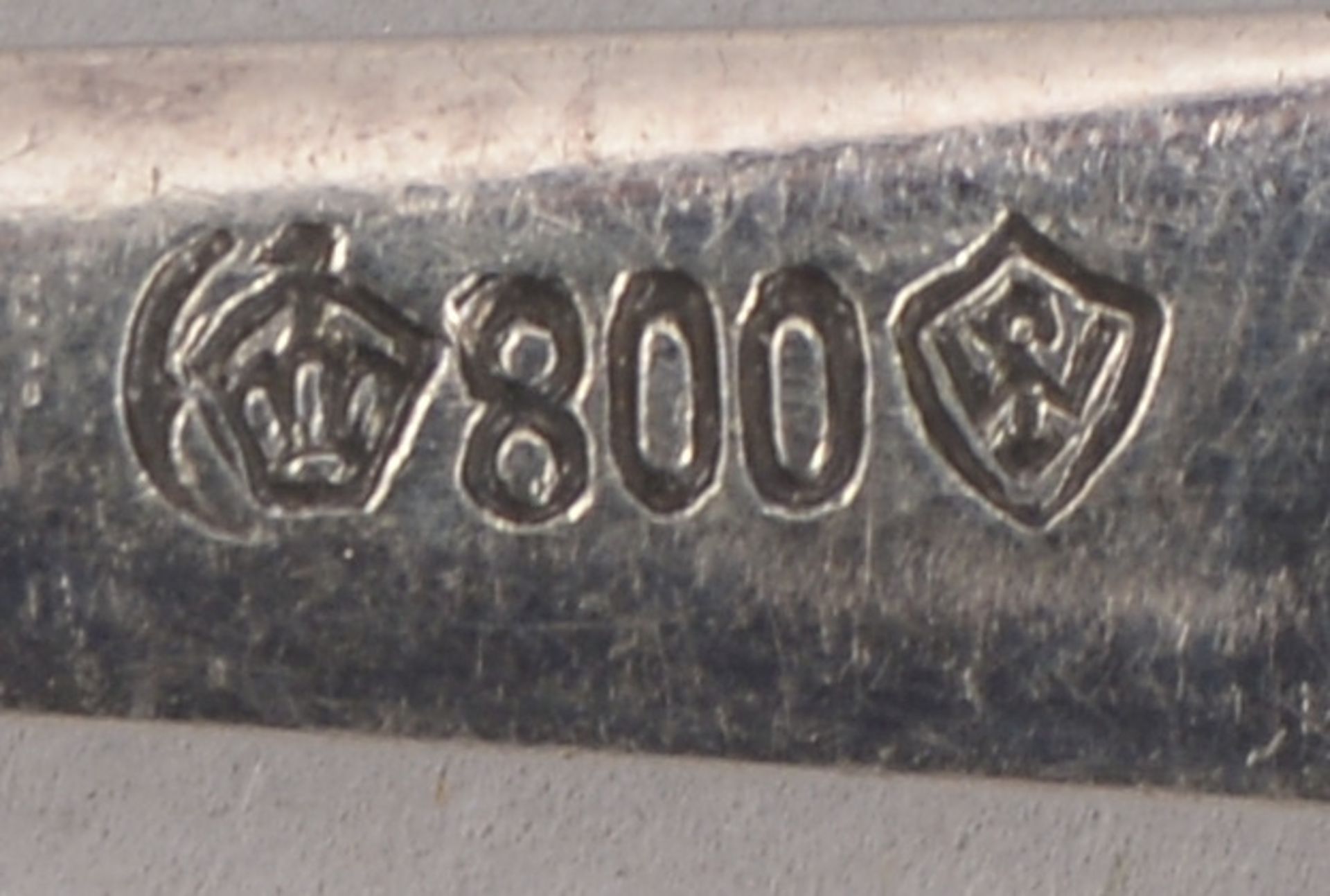 Kuchenbesteck, 800 Silber, 12x Kuchengabeln/1 Sahnel&ouml;ffel, dazu 2x L&ouml;ffel - Image 3 of 3