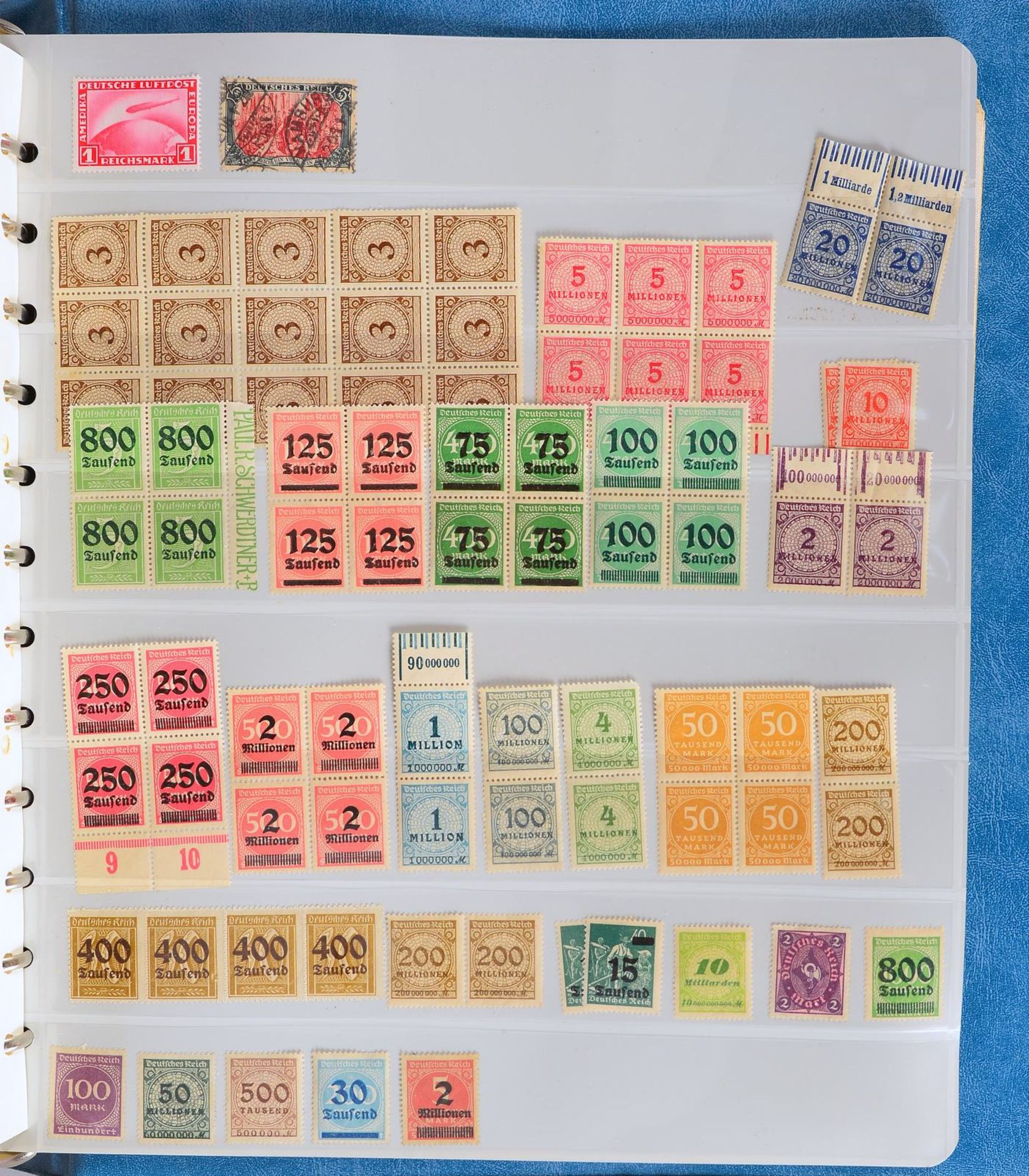 Briefmarken, &#039;Deutschland&#039; ab 1872 - 1944/45: &uuml;berw. postfr. Erhaltung, gefragte Wert - Image 3 of 3