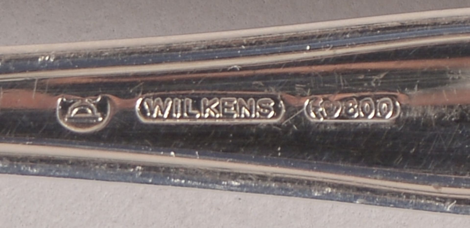 Wilkens, Tafelbesteck, 800 Silber, &#039;Chippendale&#039;, f&uuml;r 12 Pers.; Gew./ohne Messer: 1.0 - Image 2 of 2