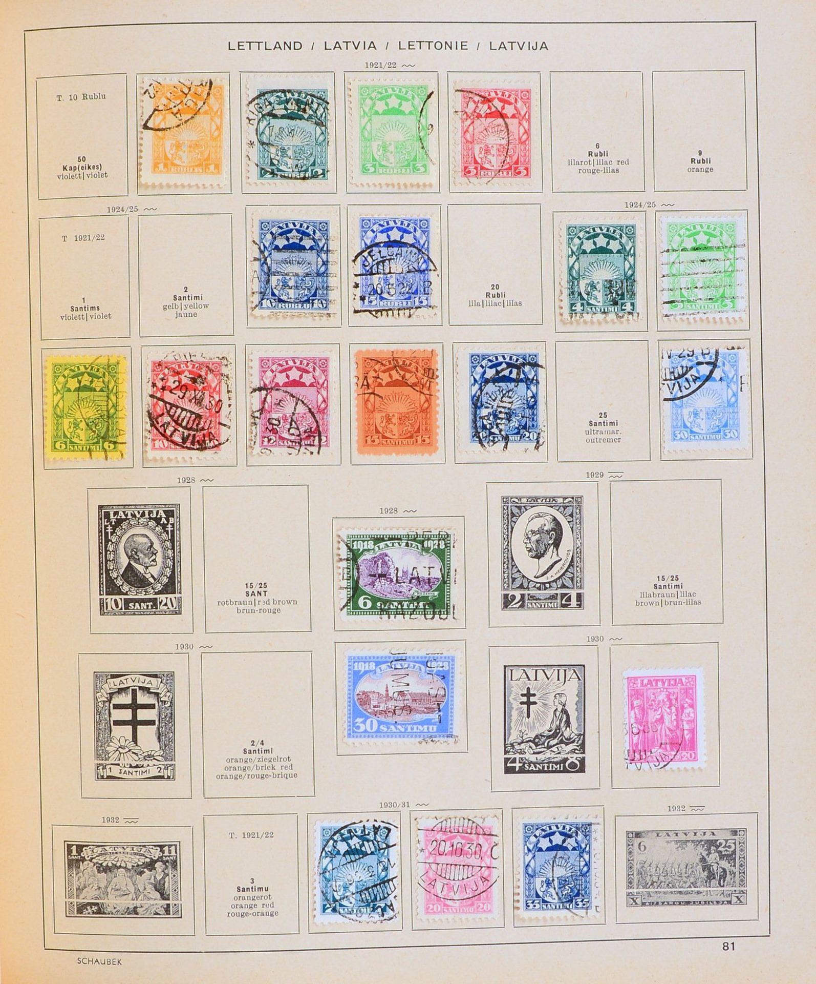 Briefmarken, ca. 1850 - 1936: &#039;Alle Welt&#039;, unterschiedlich besetzt - im Album - Image 3 of 3