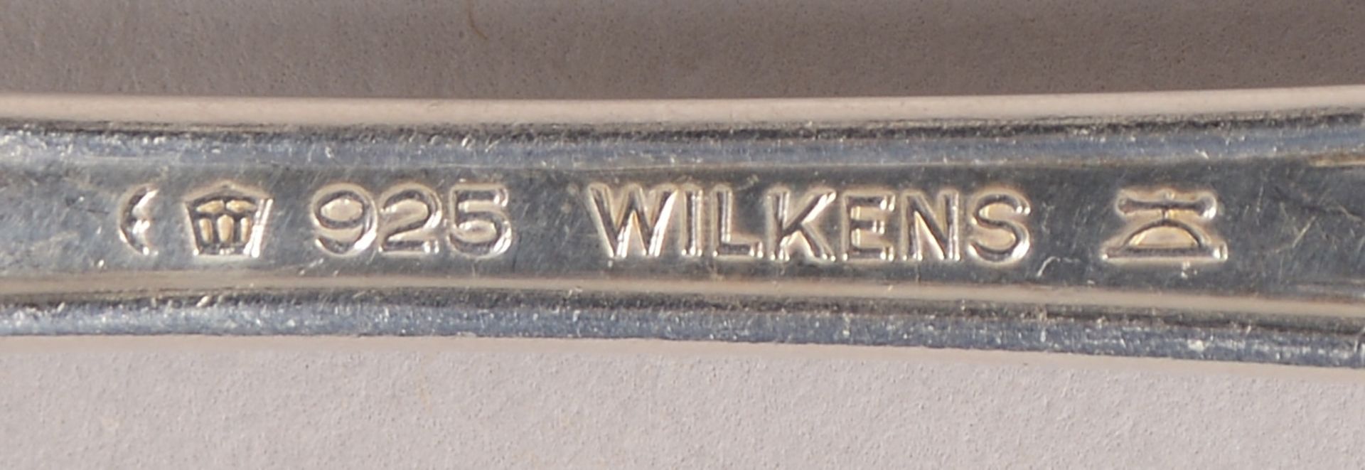 Wilkens, Tafelbesteck, überwiegend 925 Sterlingsilber, 'Chippendale', für 12 Pers. - Bild 2 aus 2