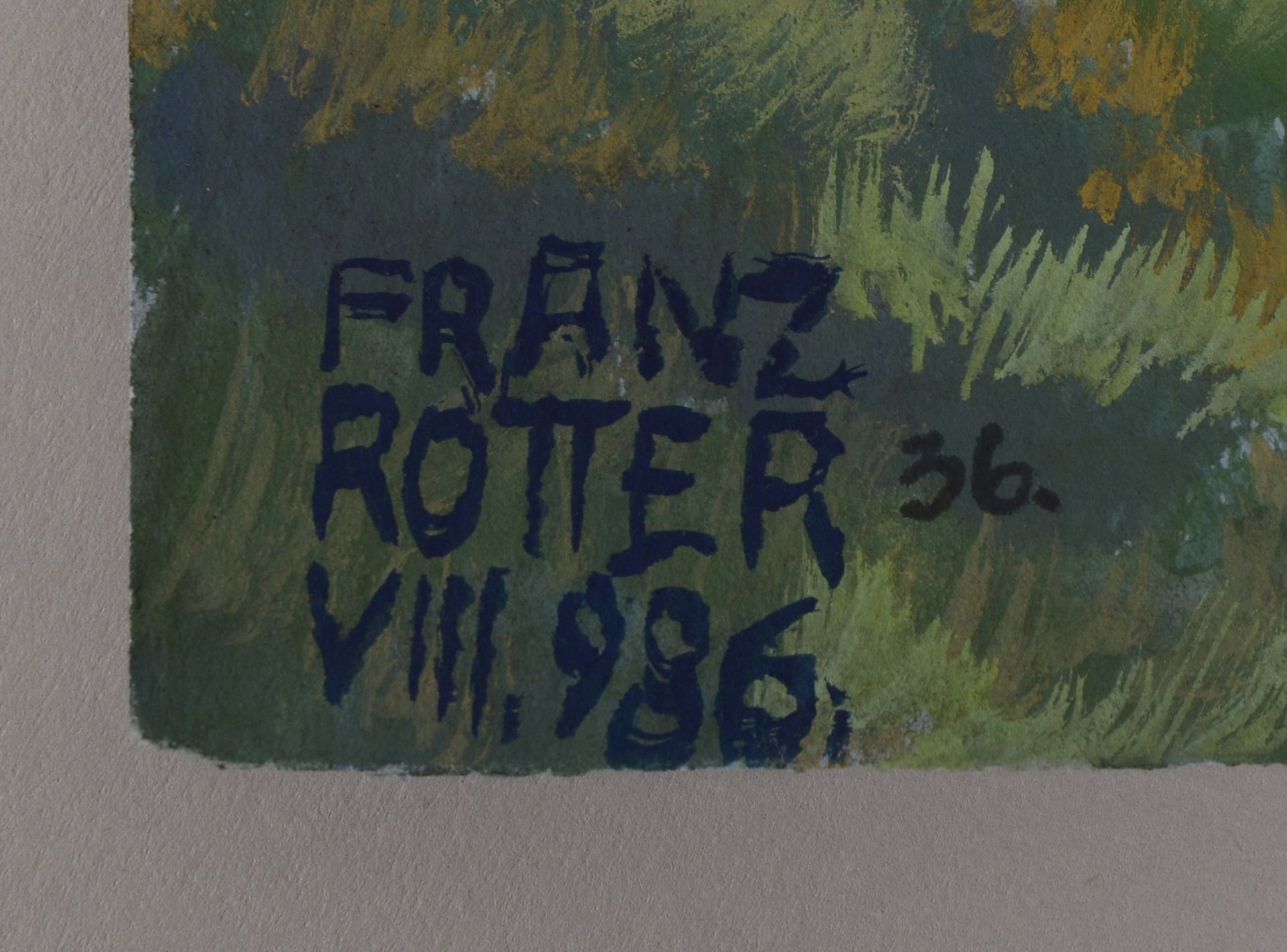 Rotter, Franz, 2 Aquarelle, jeweils sign.: 'Bischofsmütze bei Filzmoos' und 'Oberndorf' - Bild 4 aus 4