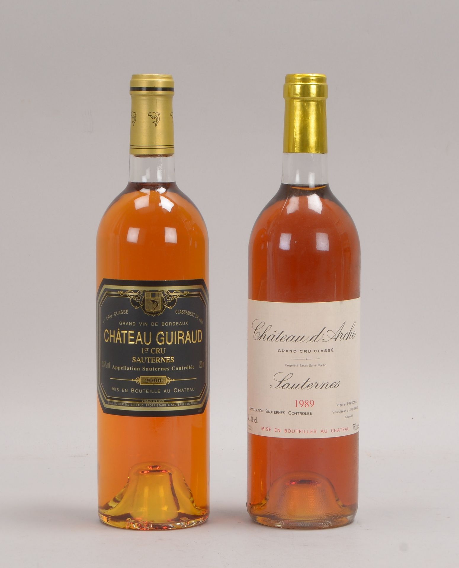 Sammler-Weine (Sauternes): Ch&acirc;teau Guiraud 1er Cru, 2000; Ch&acirc;teau d&#039;Arche GCC, 1989