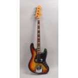 Bass-Gitarre/4-Saiter (USA), Fender 'Jazz', o. Seriennr./Perlmutt-Einl. im Griffbrett ergänzt