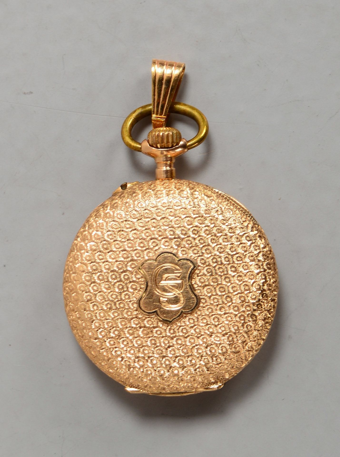 Damen-Taschenuhr, 585 GG, Metall-Staubdeckel - l&auml;uft nicht an; Gew. 19 g - Image 3 of 3