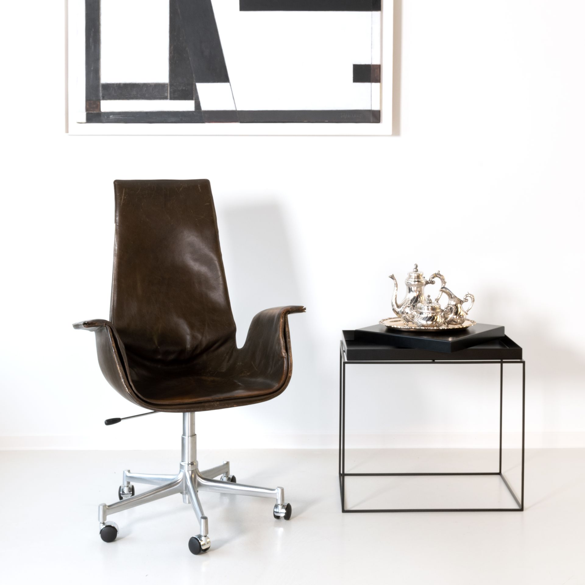 Knoll Tulip Chair 'FK 6727', Entwurf von Preben Fabricius (1931-1984) & Jorgen Kastholm (1931-2007)