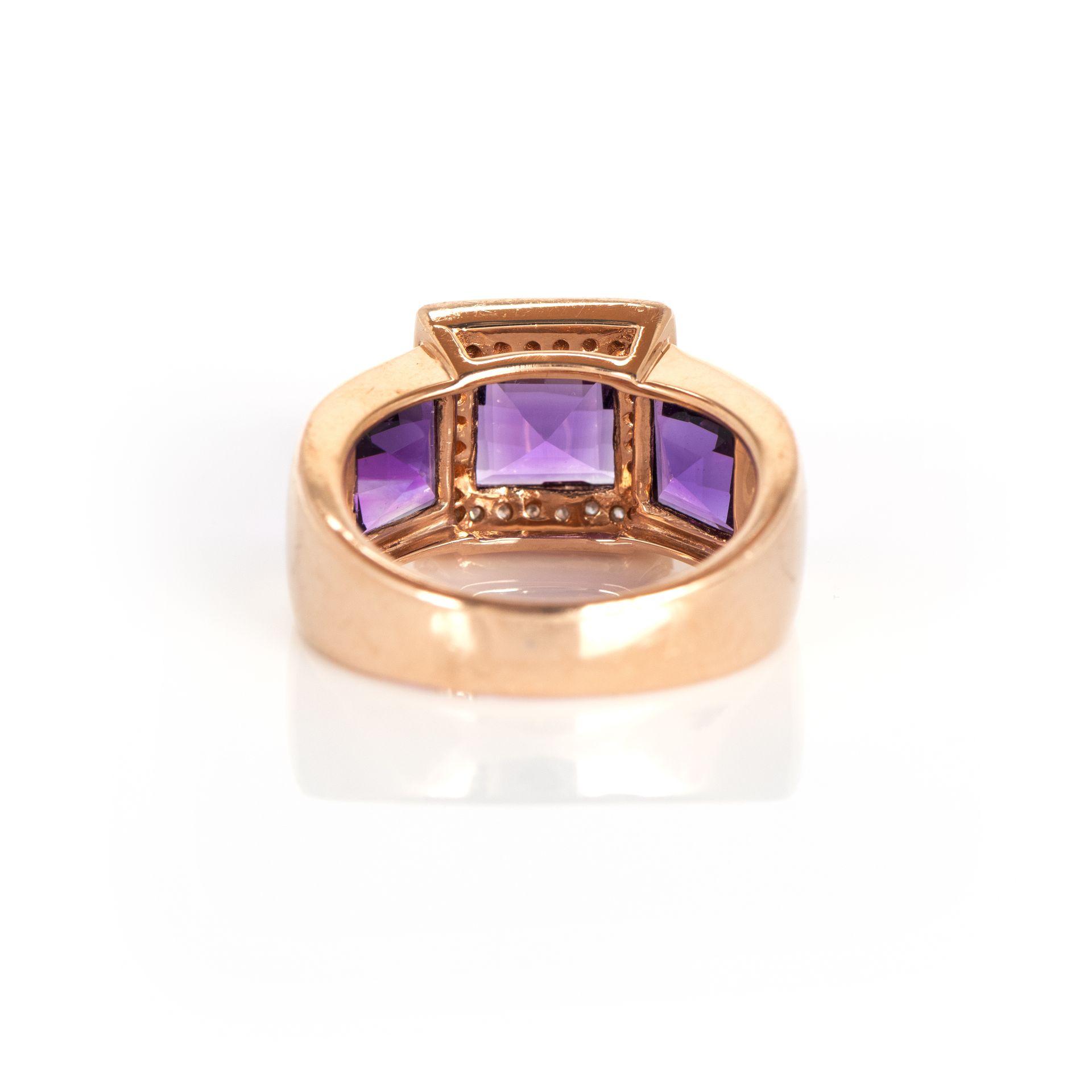 Damenring mit Amethyst- und Brillantbesatz - Image 4 of 5