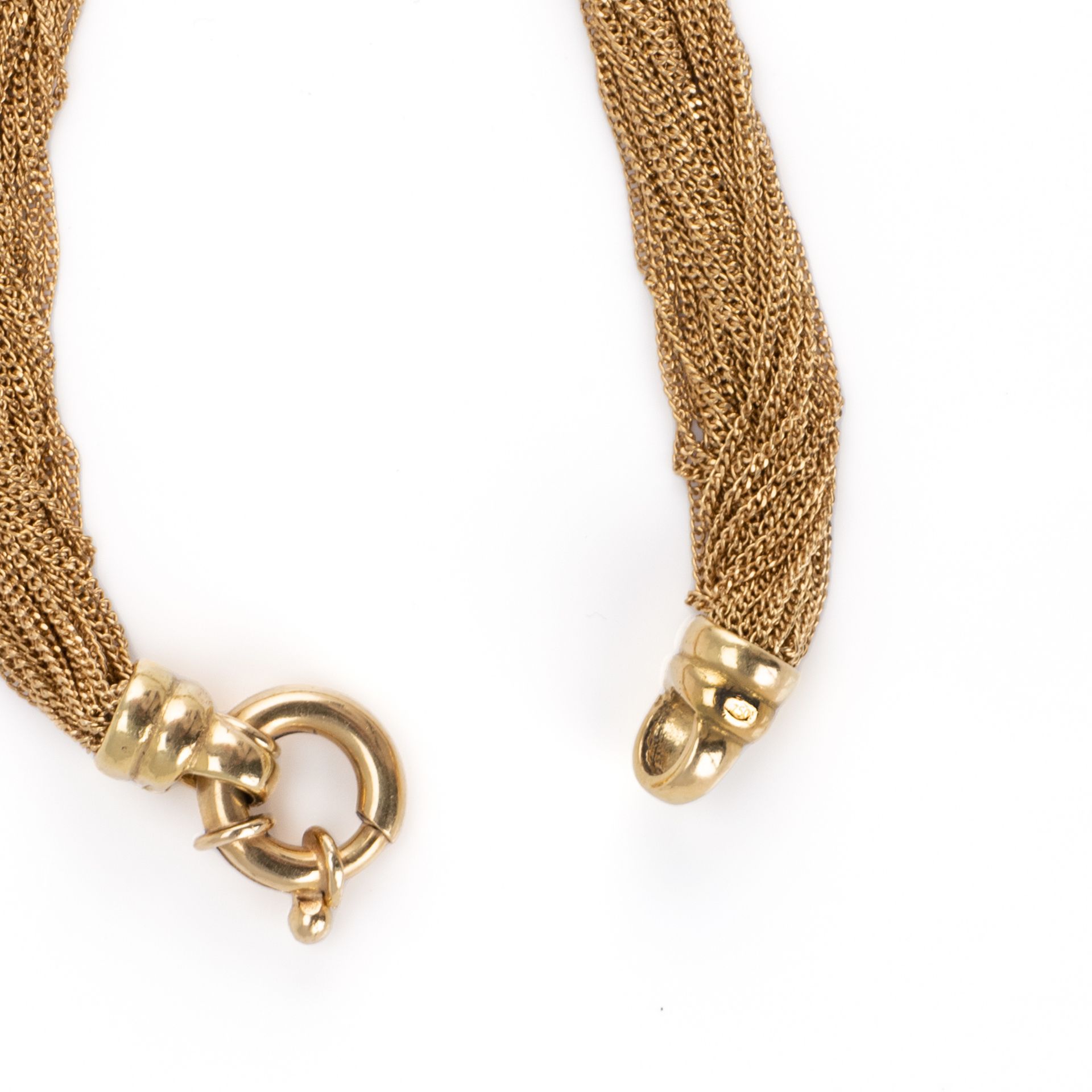 Collier und Armband mit feinen Goldsträngen - Image 7 of 7