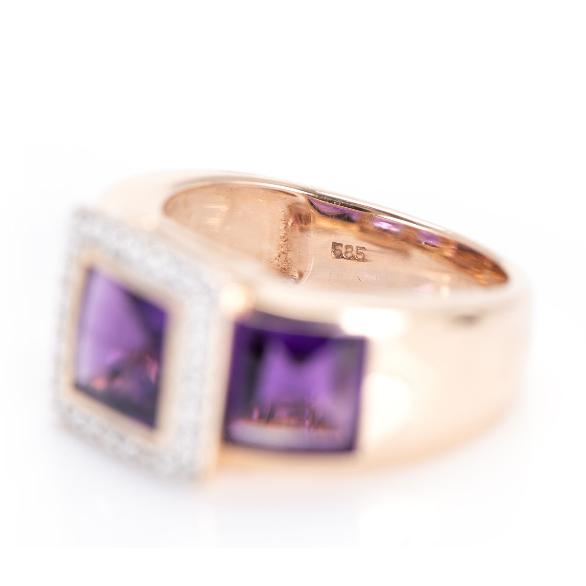 Damenring mit Amethyst- und Brillantbesatz - Image 5 of 5