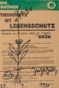 Beuys, Joseph; Die Grünen 'Tierschutz ist = Lebensschutz'