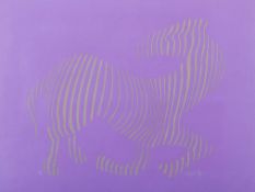 Vasarely, Victor; 'Zebra #165 B.L.'