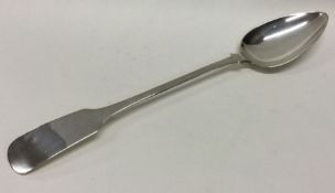 DUBLIN: A Large George III Irish silver basting spoon. 1810 By James Scott. Approx. 115 grams.
