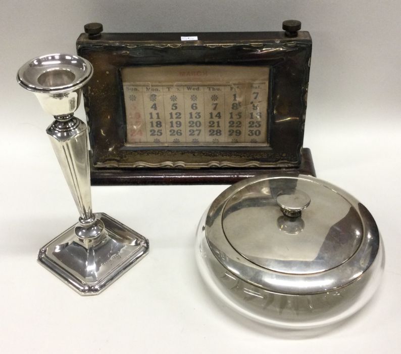 A silver mounted perpetual calendar etc. Est. £20 - Image 2 of 2