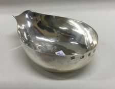 An 18th Century silver pap boat. London 1757. By Robert Albin Cox. Approx.44 grams. Est. £120 - £