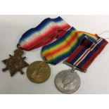 A pair of World War i war medals awarded to 151628