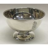 A plain silver sugar bowl. Birmingham. By JB. Appr