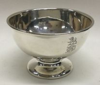 A plain silver sugar bowl. Birmingham. By JB. Appr