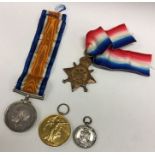 A group of World War I war medals awarded to JT So