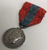 A 'For Faithful Service' war medal awarded to Fran