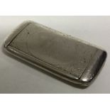 A Victorian silver hinged snuff box. Birmingham 1886. By George Unite. Approx. 75 grams. Est. £100 -