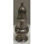 A Georgian 18th Century silver sugar caster. London 1762. By John Delmester. Approx. 94 grams.