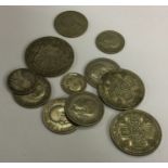 A quantity of pre-1947 silver coinage. Approx. 70