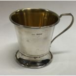 A silver christening mug. Birmingham 1953. By B&Co. Approx. 51 grams. Est. £60 - £80.