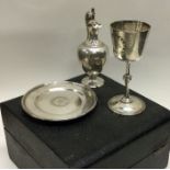 A fine Victorian silver communion set. Sheffield 1866. By Horace Woodward and Co. Approx. 154 grams.