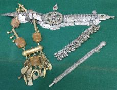 A collection of Continental silver filigree jewell