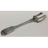 A fiddle pattern silver cheese scoop. Sheffield. A