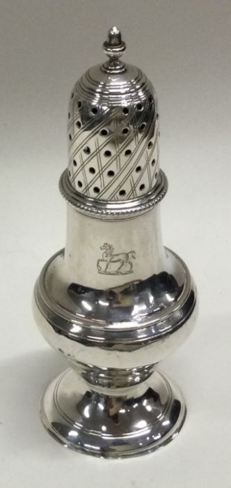 A Georgian silver sugar caster. London 1783. By Jo - Image 2 of 2