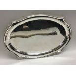 CHESTER: A large shaped silver dressing table tray