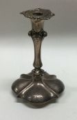 A Victorian silver taper stick. London 1852. By Charles Thomas Fox and George Fox. Approx. 93 grams.