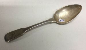 An unusual 19th Century silver spoon. Makers mark only ‘AFC IX’ Approx.52 grams. Est. £60 - £80.