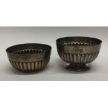 A pair of Victorian silver bowls. London 1896. Approx. 155 grams. Est. £120 - £150.