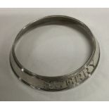 A George III silver wine collar for ‘Sherry’. London 1813. By Robert Barker. Approx.17 grams.