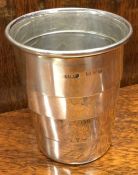 CHESTER: A cased silver collapsible beaker. 1903. By GY and Co. Approx. 54 grams. Est. £280 - £320.