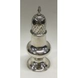 A Georgian silver sugar caster of typical form. Lo