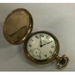 A gent's gold plated Waltham pocket watch. Est. £3