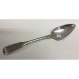 CHANNEL ISLANDS: An early 19th Century large silver spoon. Maker’s mark only ‘JO’. Approx. 59 grams.